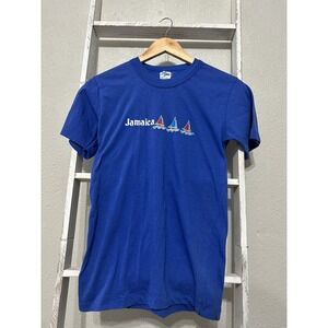 Jamaica VTG Sz M T-Shirt 1970's Tourist Burnout Distressed‎ Reggae Single Stitch